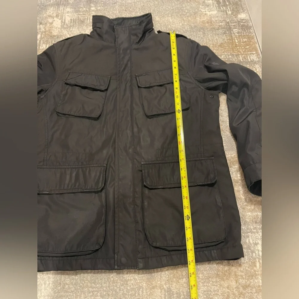Tumi Tech Black Lightweight Field Jacket Military Style Utility Coat Mens Medium